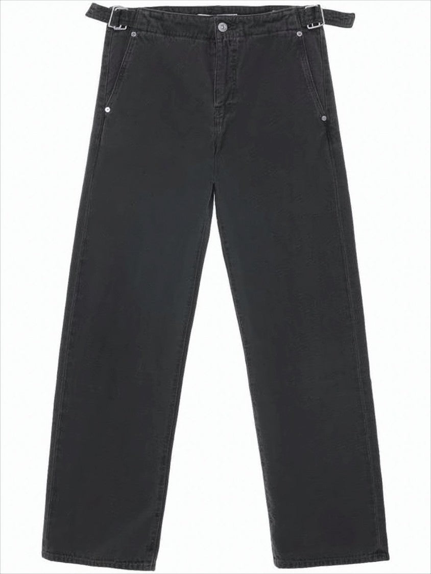 Our Legacy Relaxed-Fit Black Denim Pants With Classic Five-Pocket Style