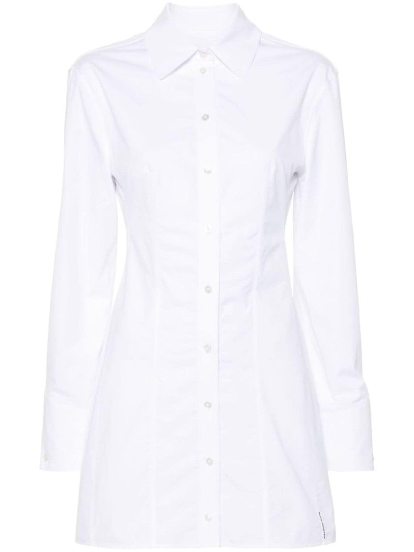 Alexander Wang White Shirt Dress With Tailored Fit
