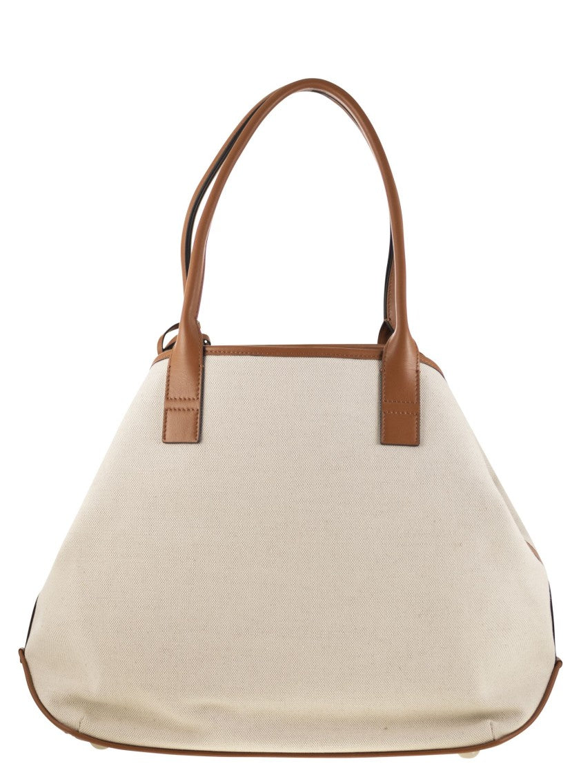 Hogan Medium Canvas Shopping Bag