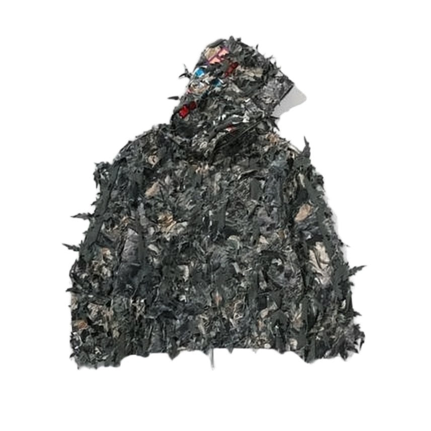 Diesel Textured Black Hoodie With Three-Dimensional Design