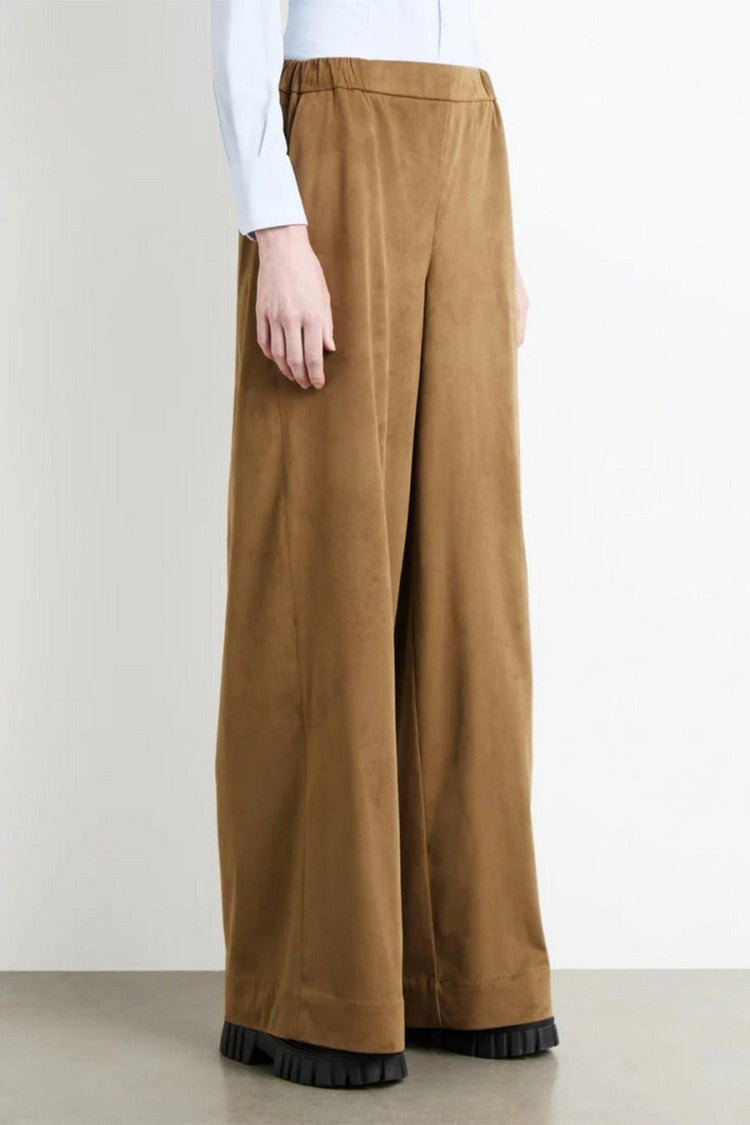 Rrd Camel Elastic-Waist Wide-Leg Pants