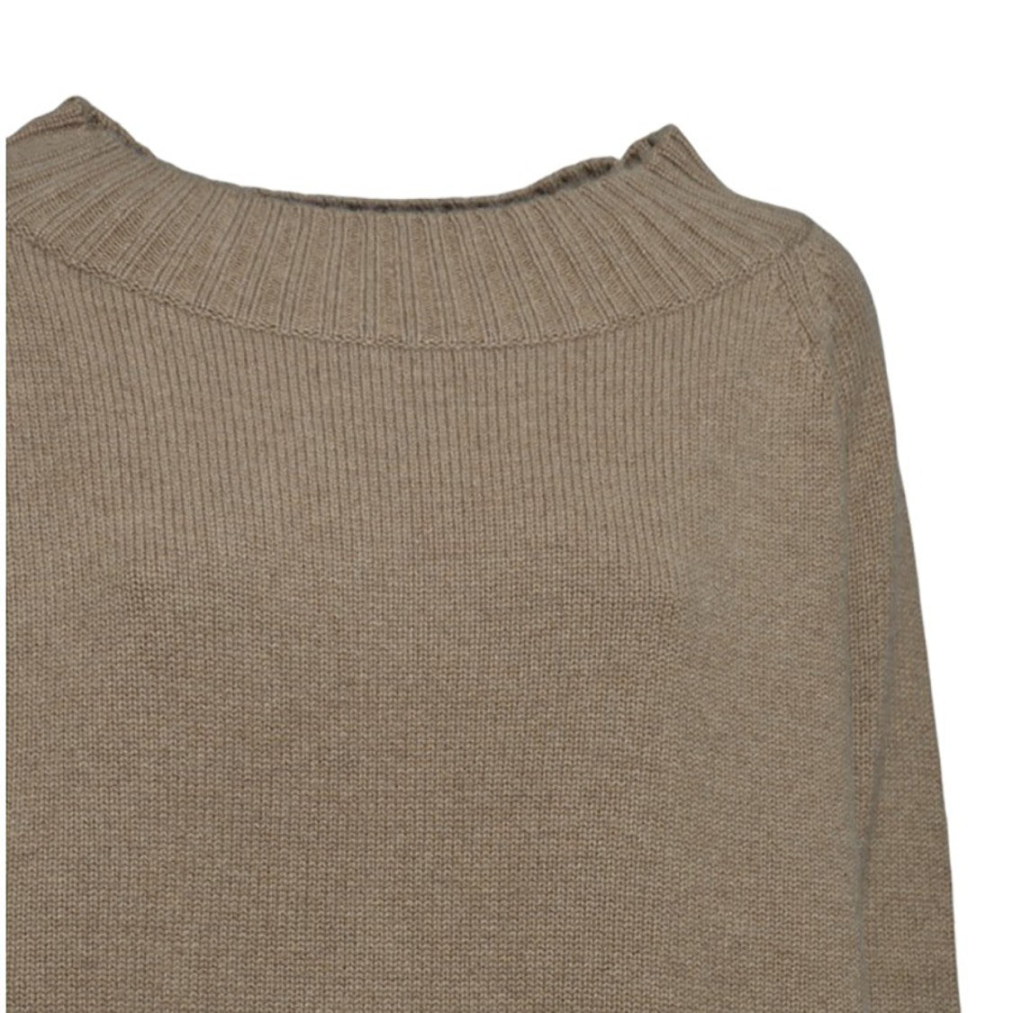 Max Mara Radames Off-Shoulder Wool And Cashmere Sweater In Camel