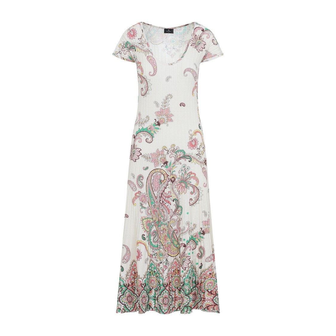 Etro Flowing Maxi Dress With Vibrant Paisley Print
