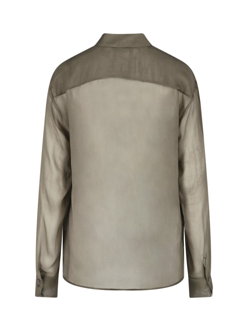 Paloma Wool Semi-Sheer Long-Sleeved Shirt