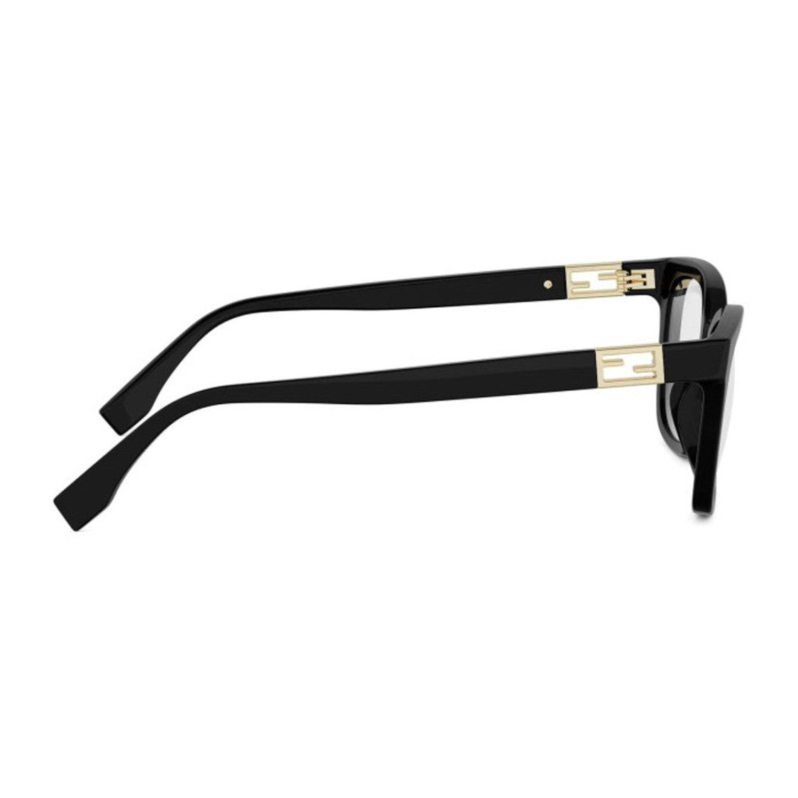 Fendi Black Baguette Acetate Square Sunglasses