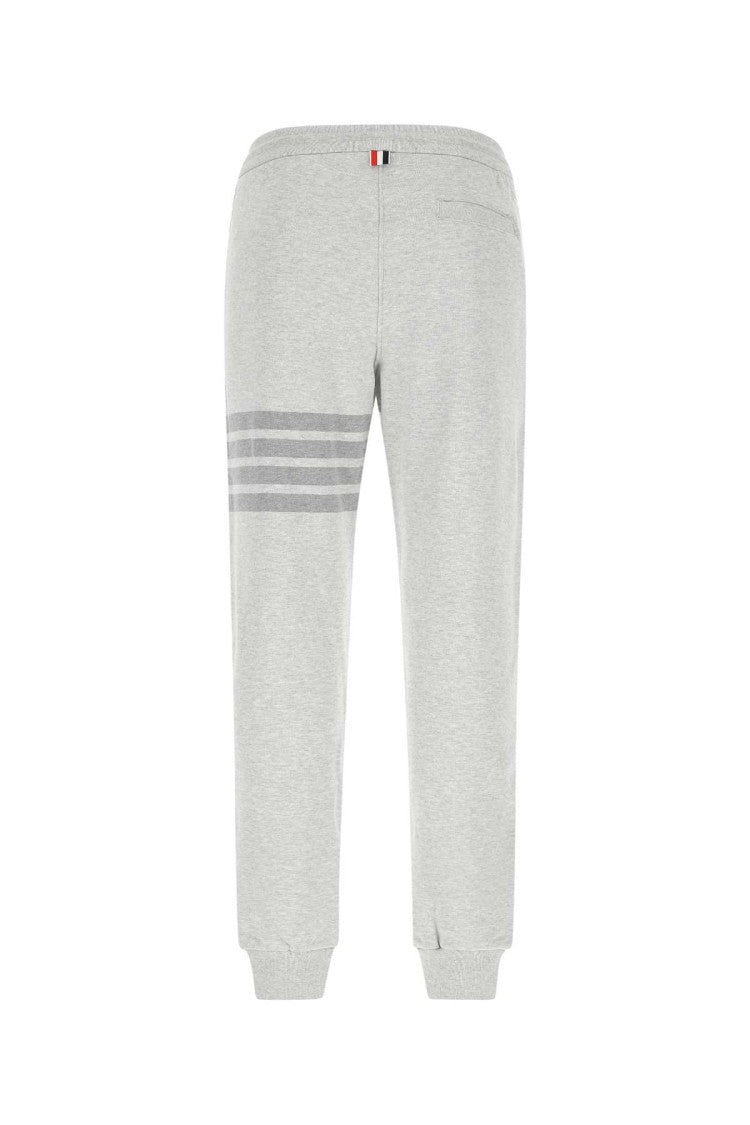 Thom Browne Melange Grey Cotton Joggers