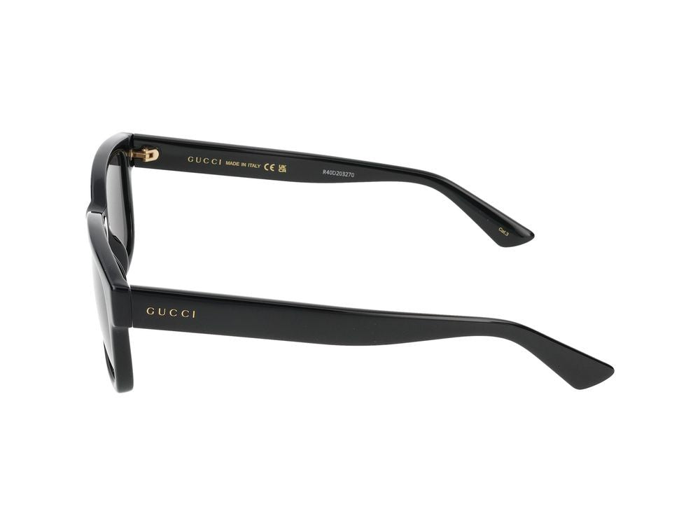 Gucci Black Bold Square Fashion Sunglasses