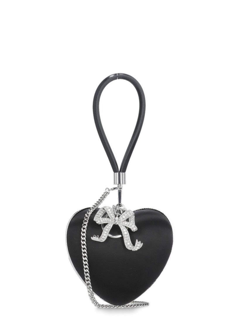 Self-Portrait Black Self Portrait Satin Clutch