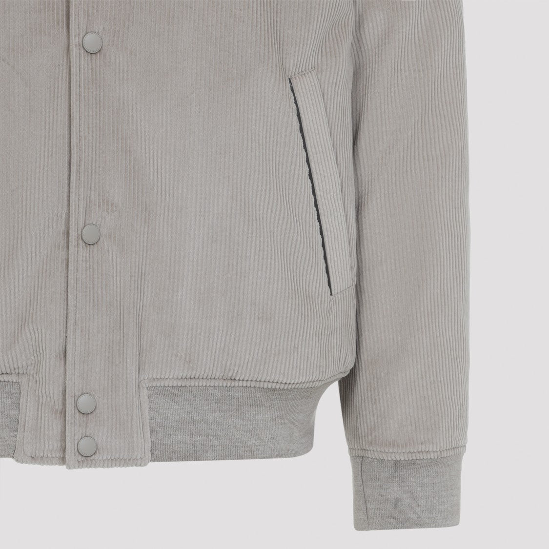 Canali Velvet Beige Cotton Jacket