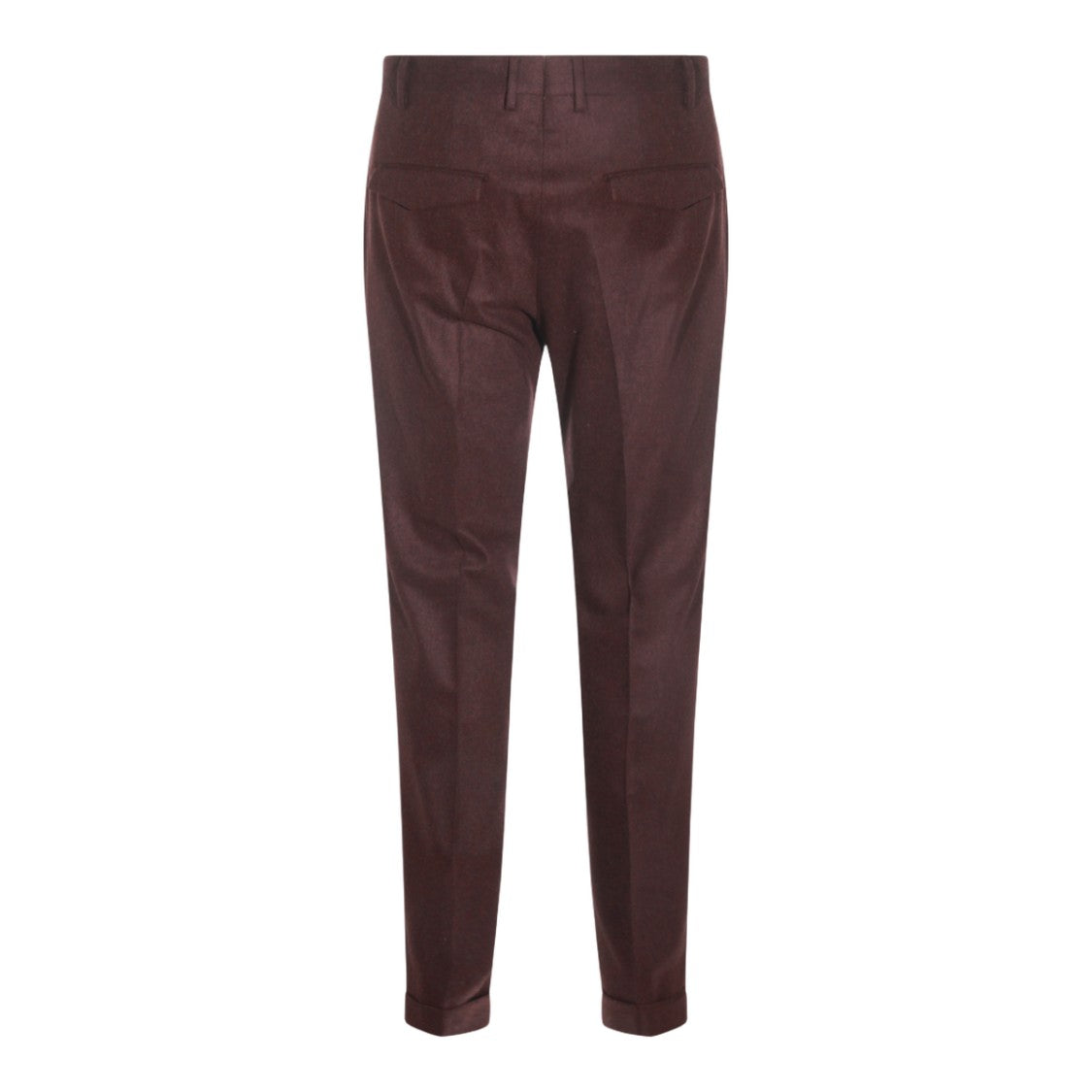 Pt Torino Tailored Purple Trousers With Cuffed Hems