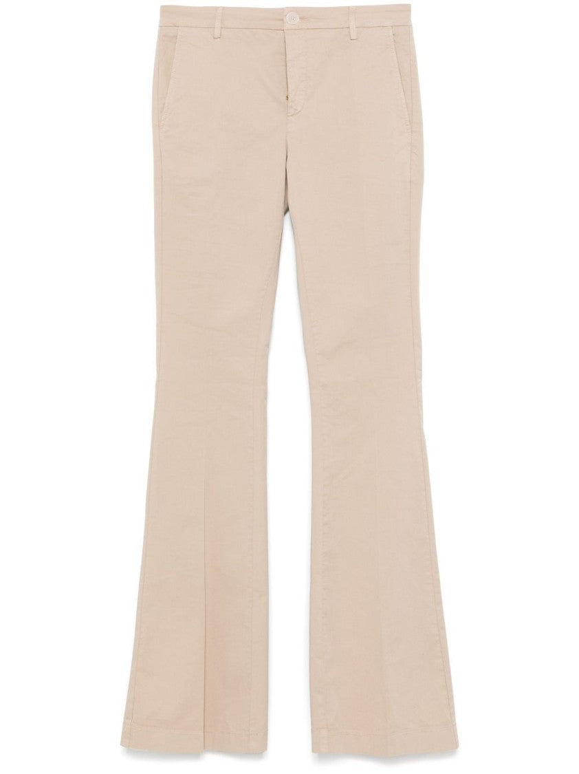Twin-Set Flared Tailored Pants With Fitted Waist