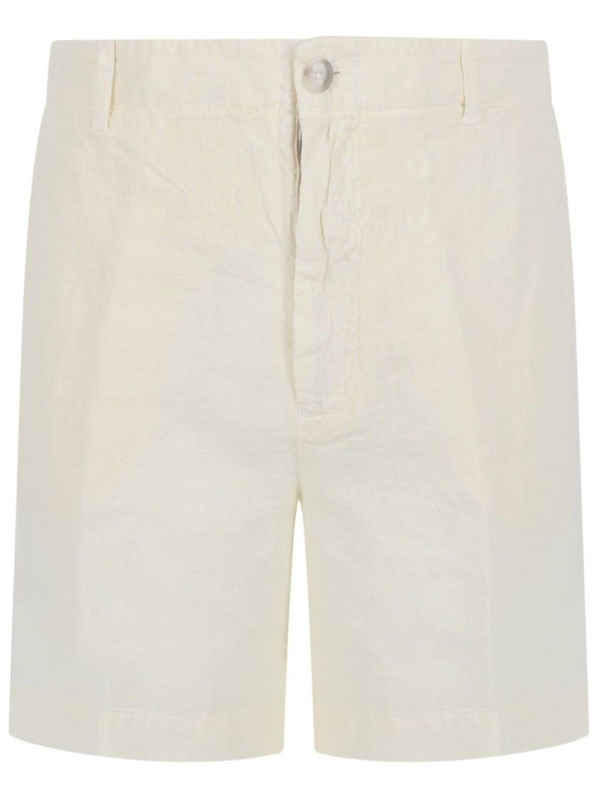 120% Lino Light Linen Elastic Waistband Shorts
