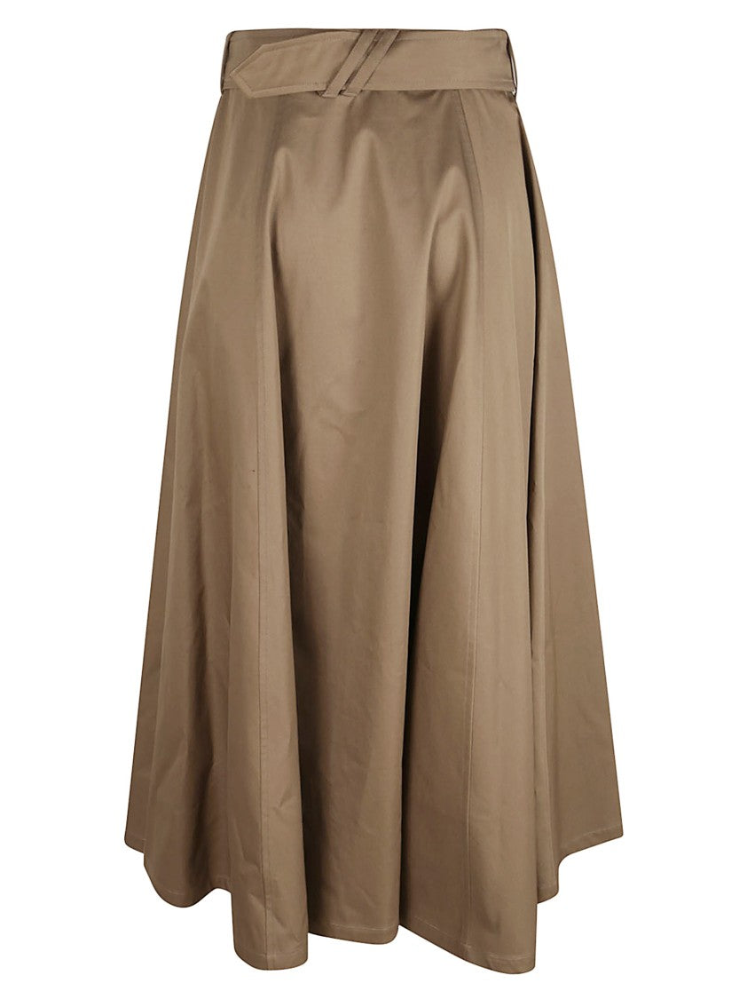 Burberry High-Waisted Midi Skirt