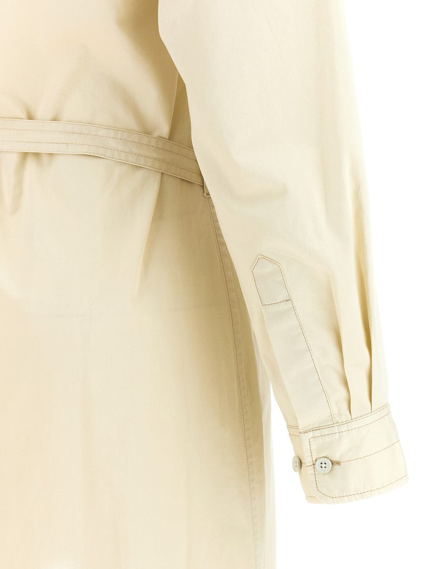 Lemaire Light Cotton Satin Midi Dress