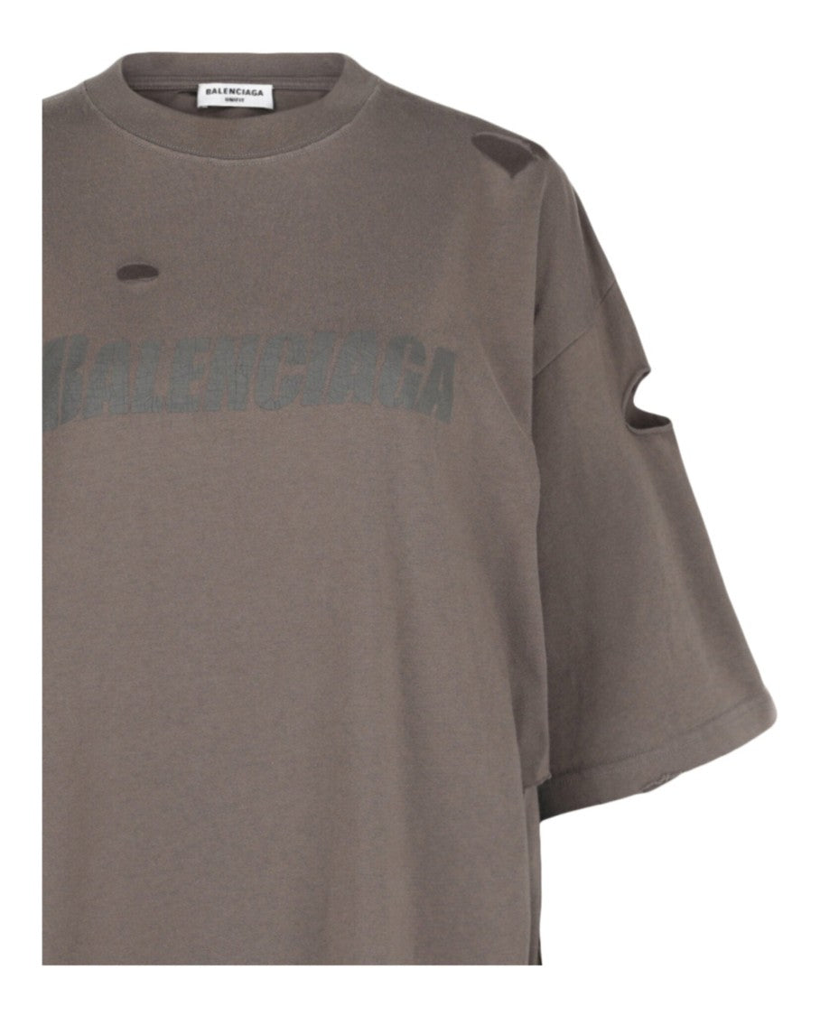 Balenciaga Distressed Graphic T-Shirt