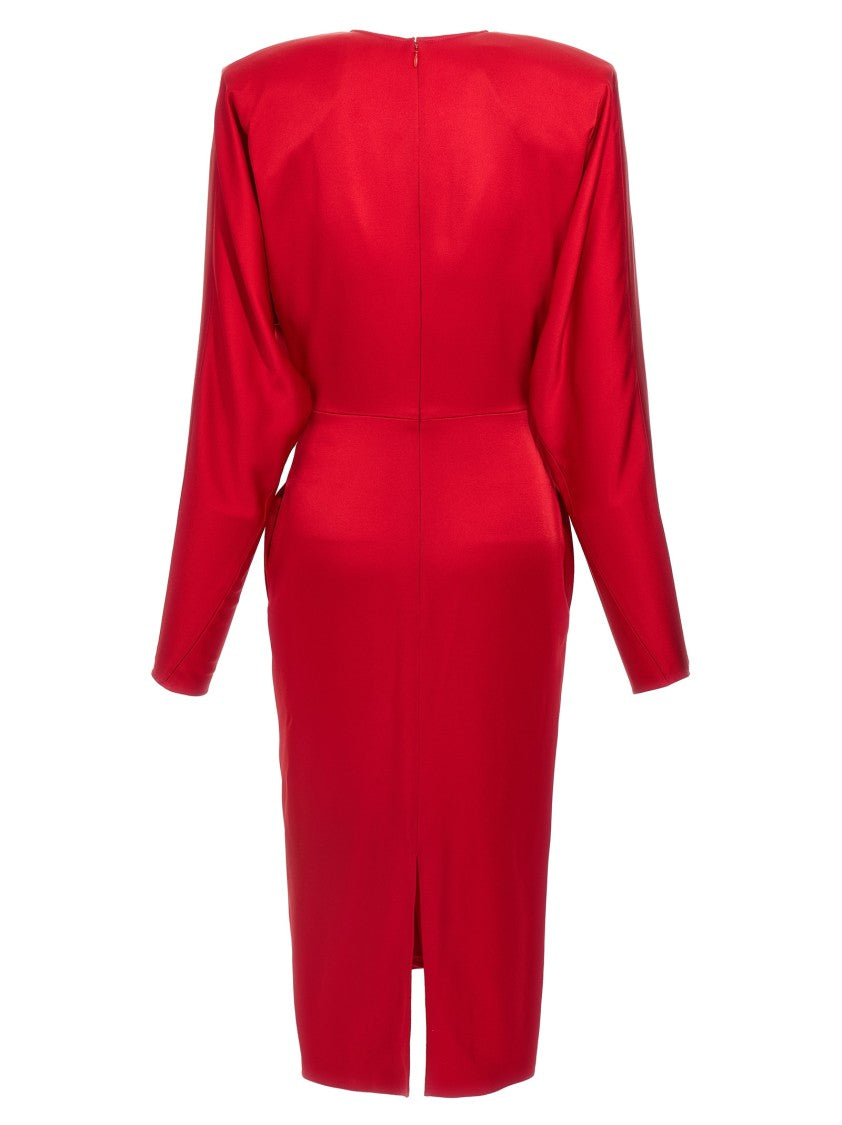 Stella Mccartney 'Satin Twist Midi' Dress