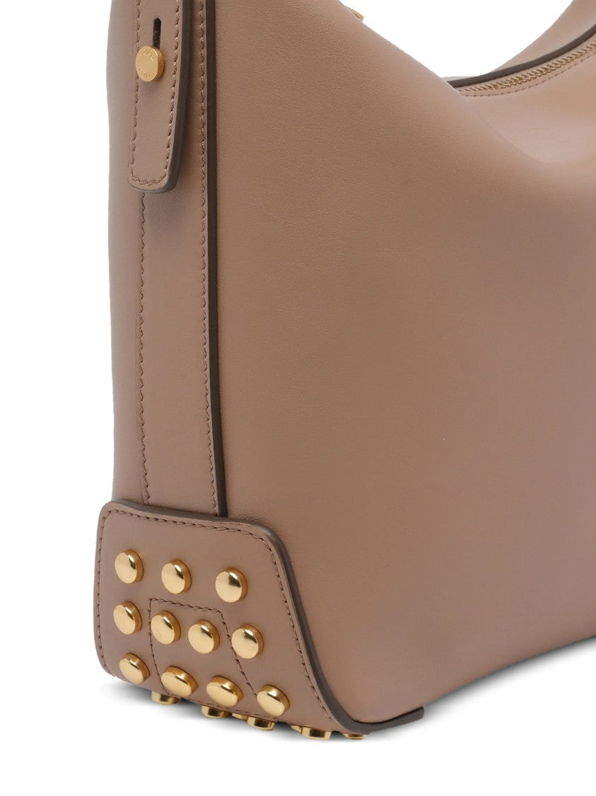 Tod's Structured Handbag With Embossed Branding And Gold-Stud Detail