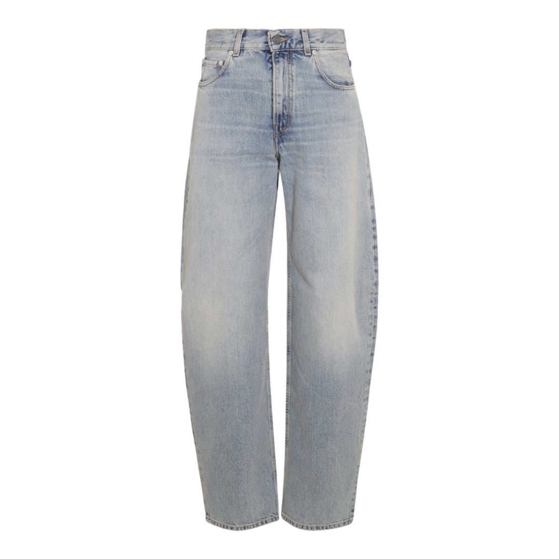 Haikure High-Waisted Light-Wash Denim Jeans
