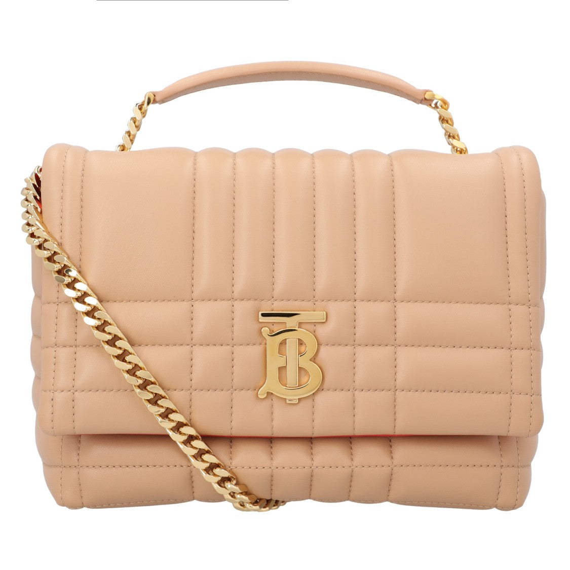 Burberry Quilted Lambskin Lola Bag Small Pink