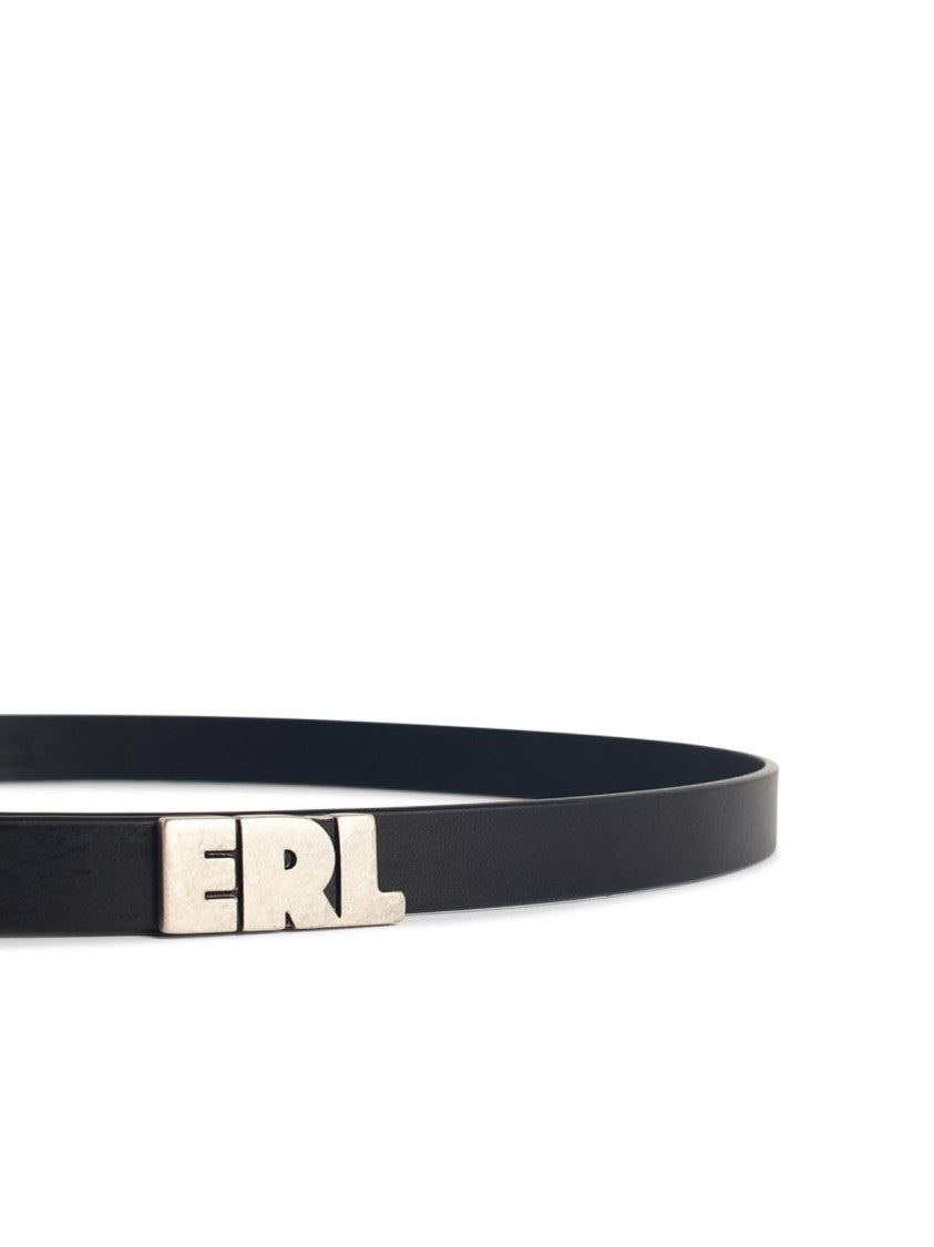 Erl Black Leather Belt