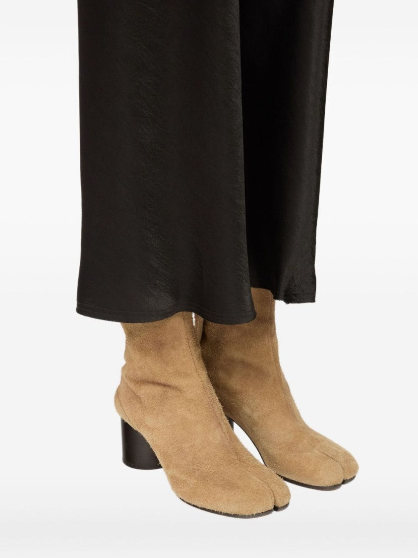 Maison Margiela Brown Ankle Boots With Split-Toe Design