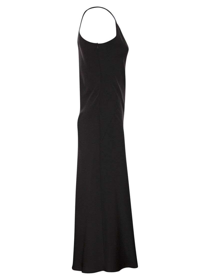 Max Mara Mseentrata - One-Shoulder Dress In Shiny Satin