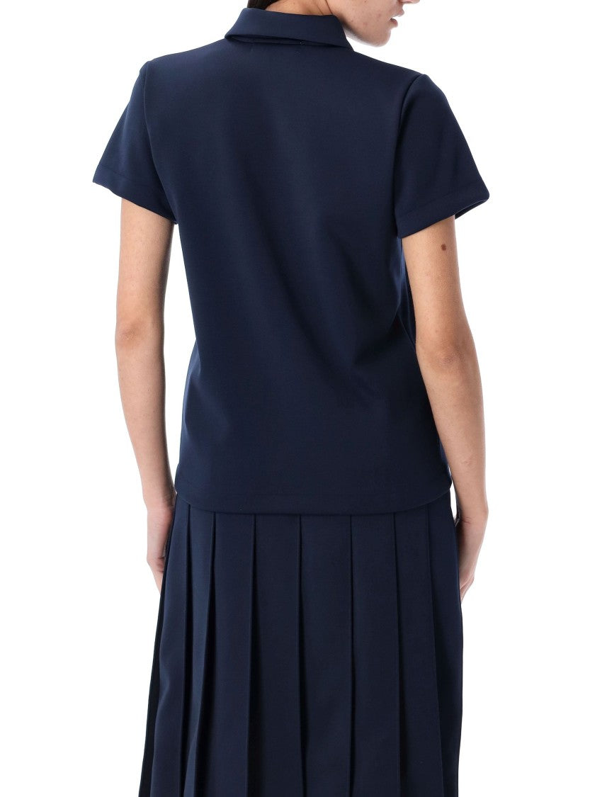 Comme Des Garçons Black Polo Shirt With Classic Collar