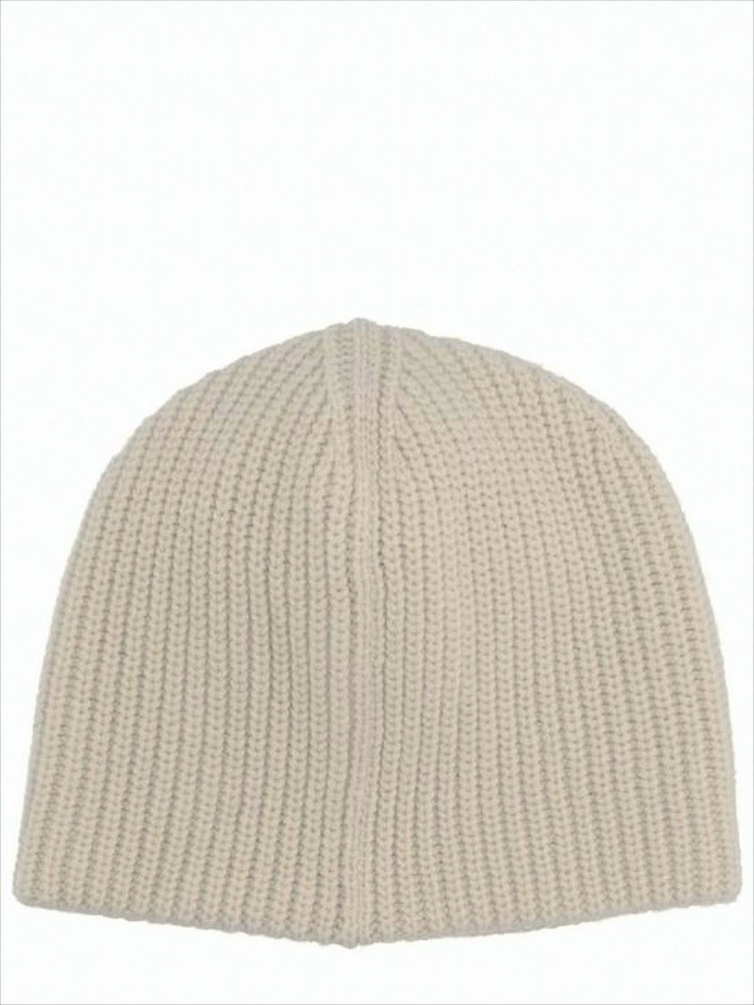 Jacquemus Ribbed Merino Wool Beanie With Embroidered Initial