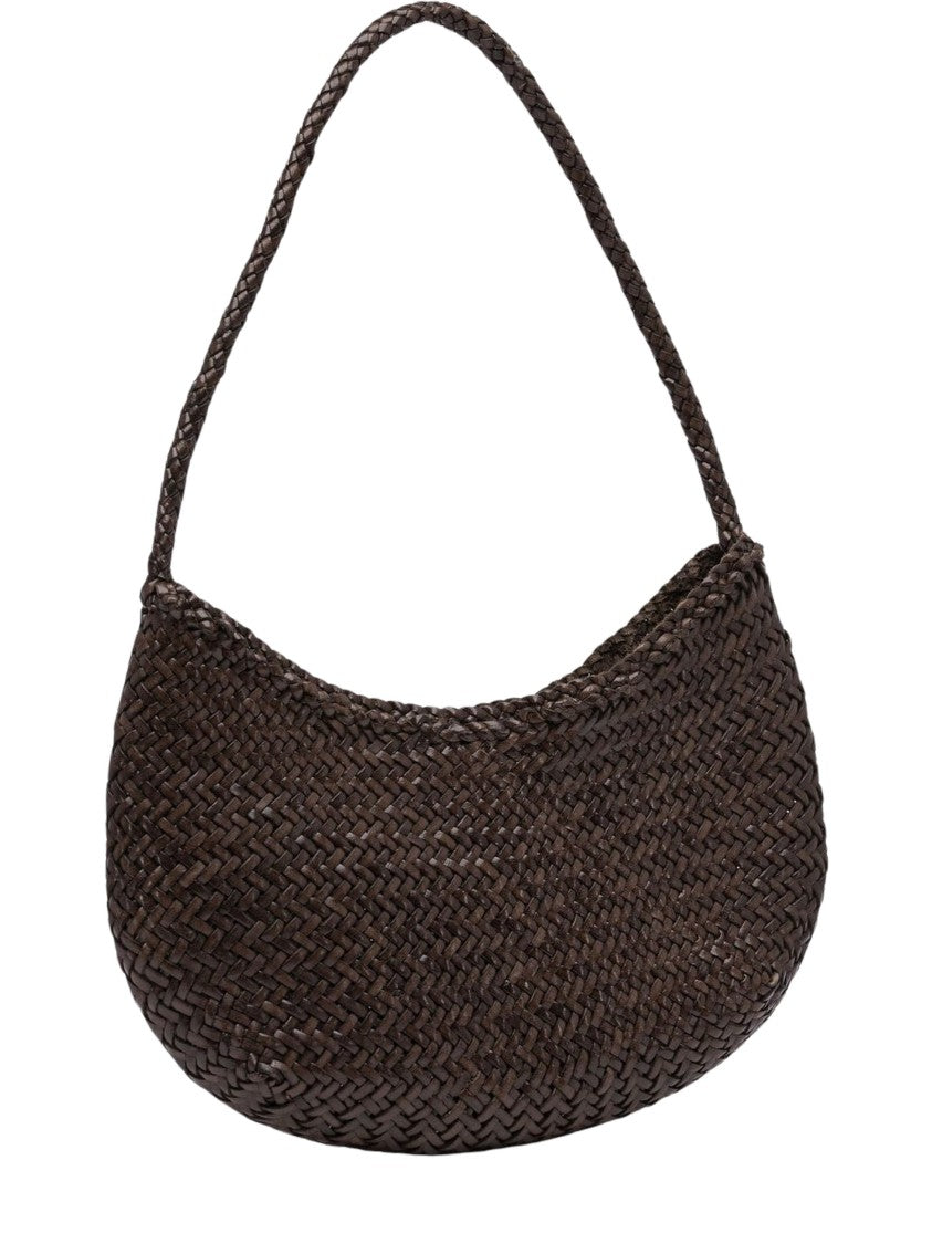 Dragon Diffusion Crescent-Shaped Nova Luna Woven Shoulder Bag