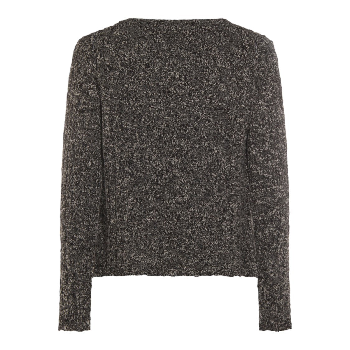 Dolce & Gabbana Textured Knit Sweater In Dark Grey