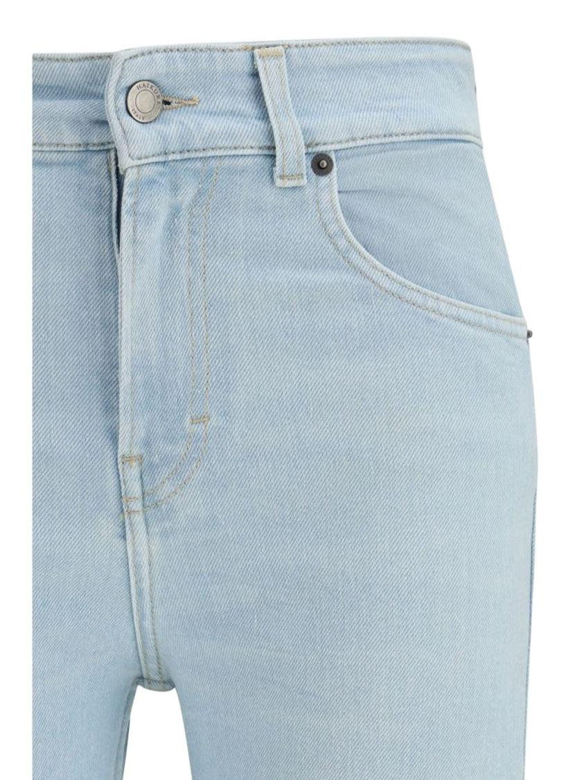 Haikure Flared Jeans In Stretch Cotton Blend