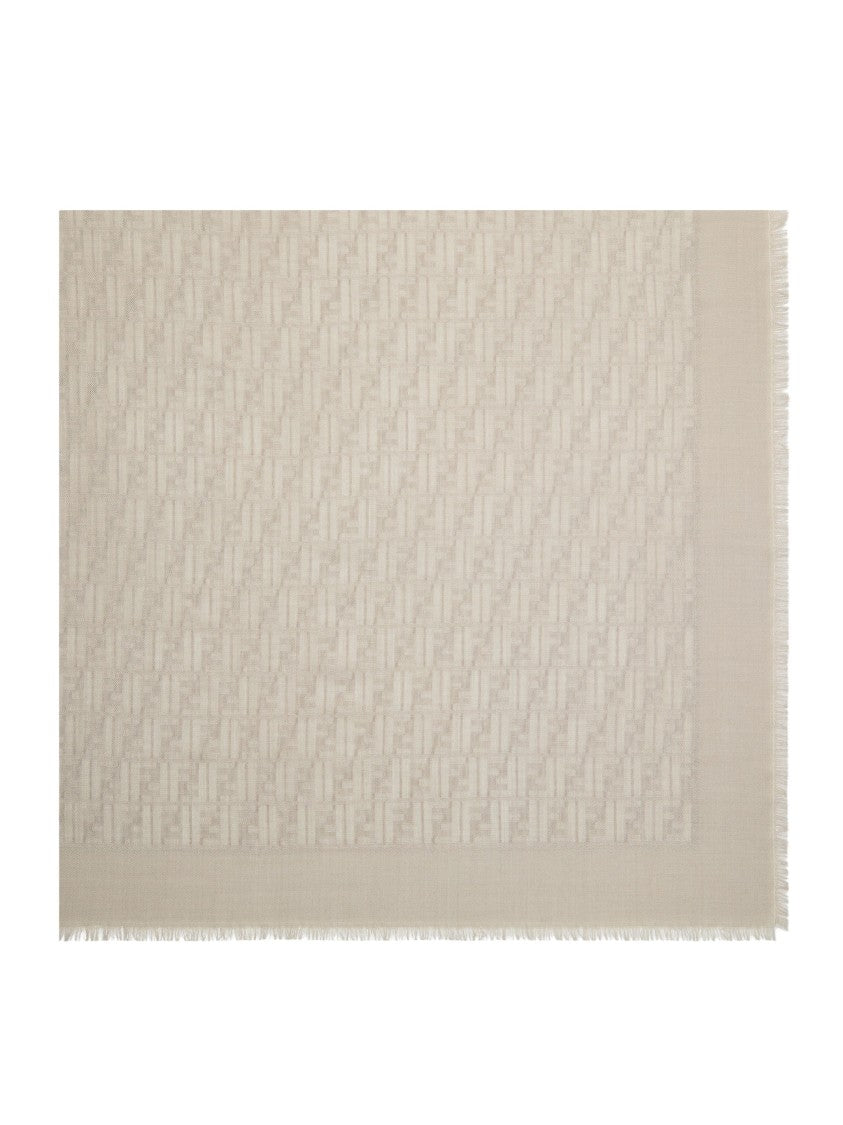 Fendi Scialle 145X145 Ff Signature Square Scarf