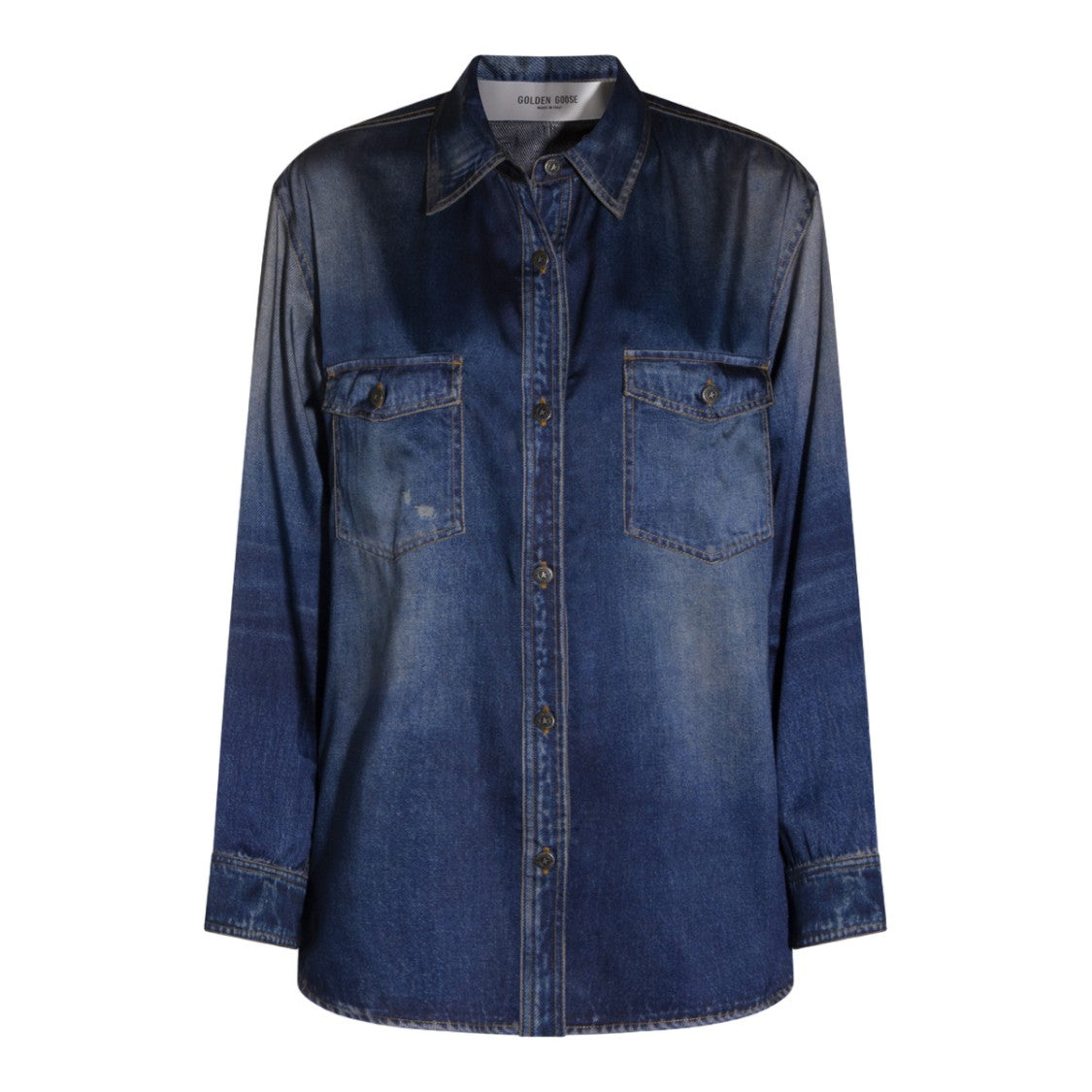 Golden Goose Tailored White Shirt With Pointed Collar