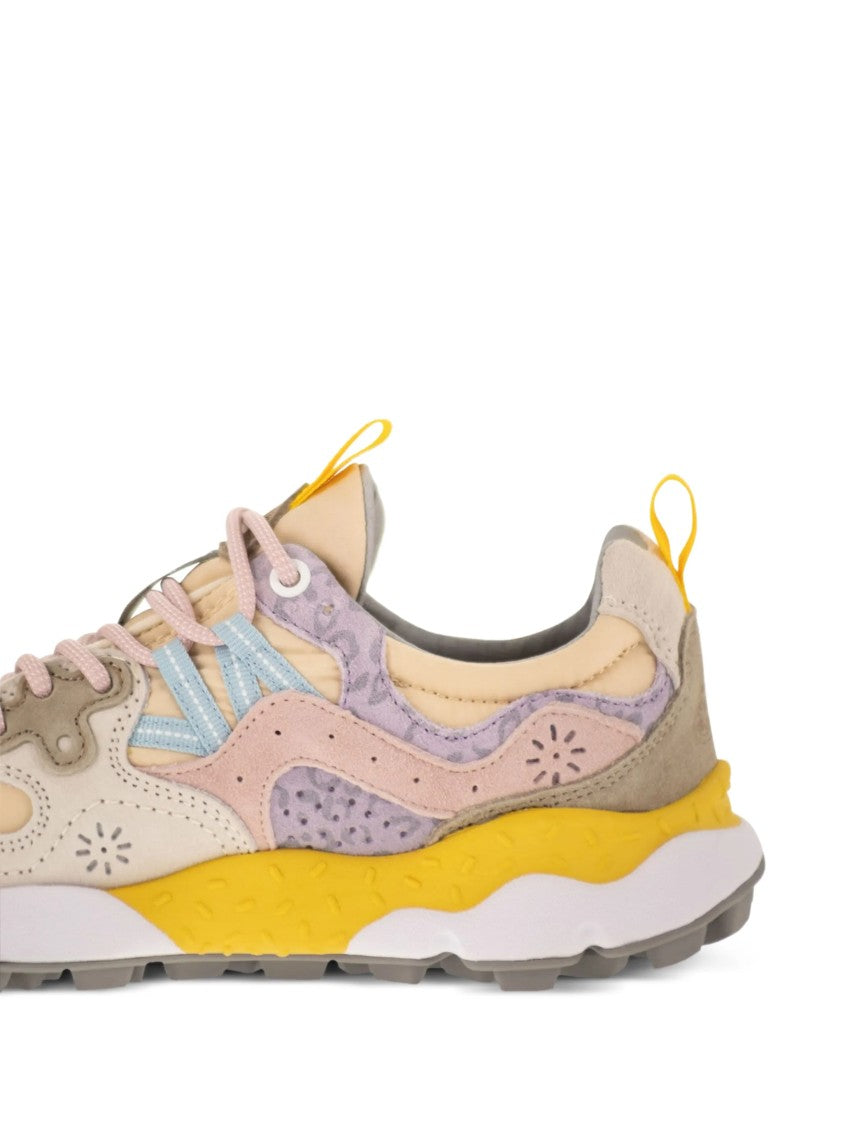 Flower Mountain Multi-Layered Sneakers With Textured Upper And Chunky Sole