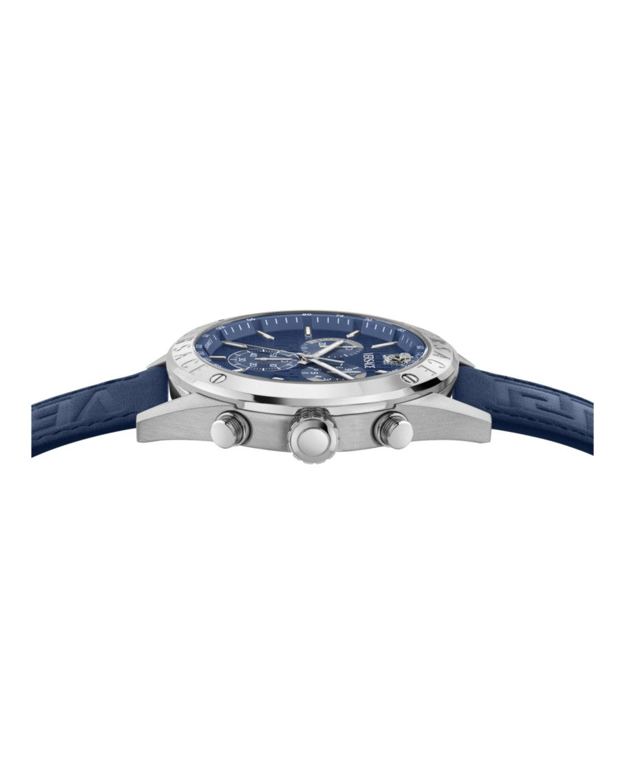 Versace Athletic Chrono Leather Strap