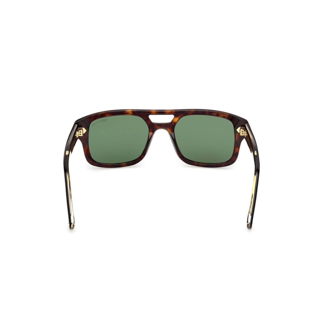 Tom Ford Ti0022 Bold Rectangular Tortoiseshell Sunglasses