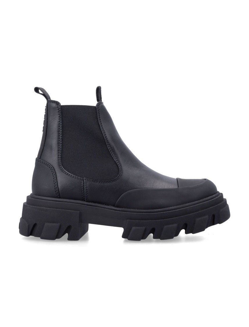 Ganni Cleated Low Rubber Sole Boots
