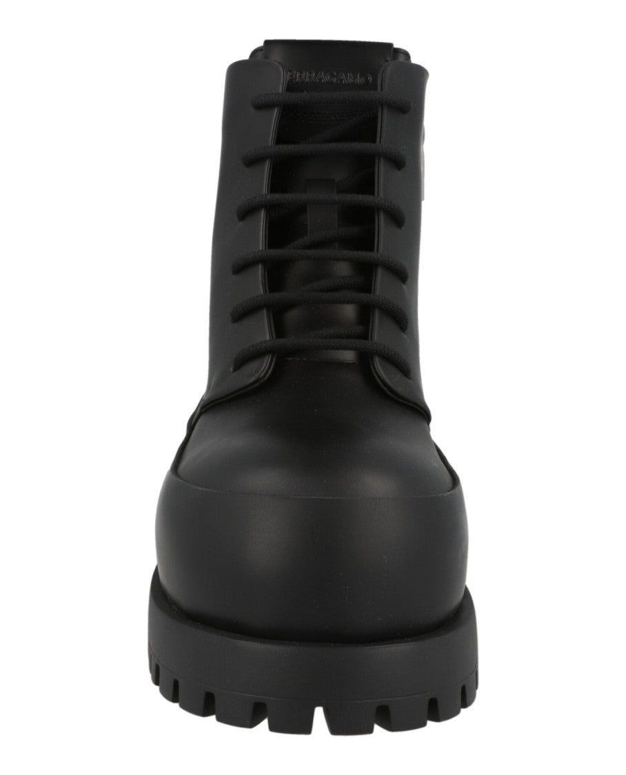 Ferragamo Fede Combat Boots