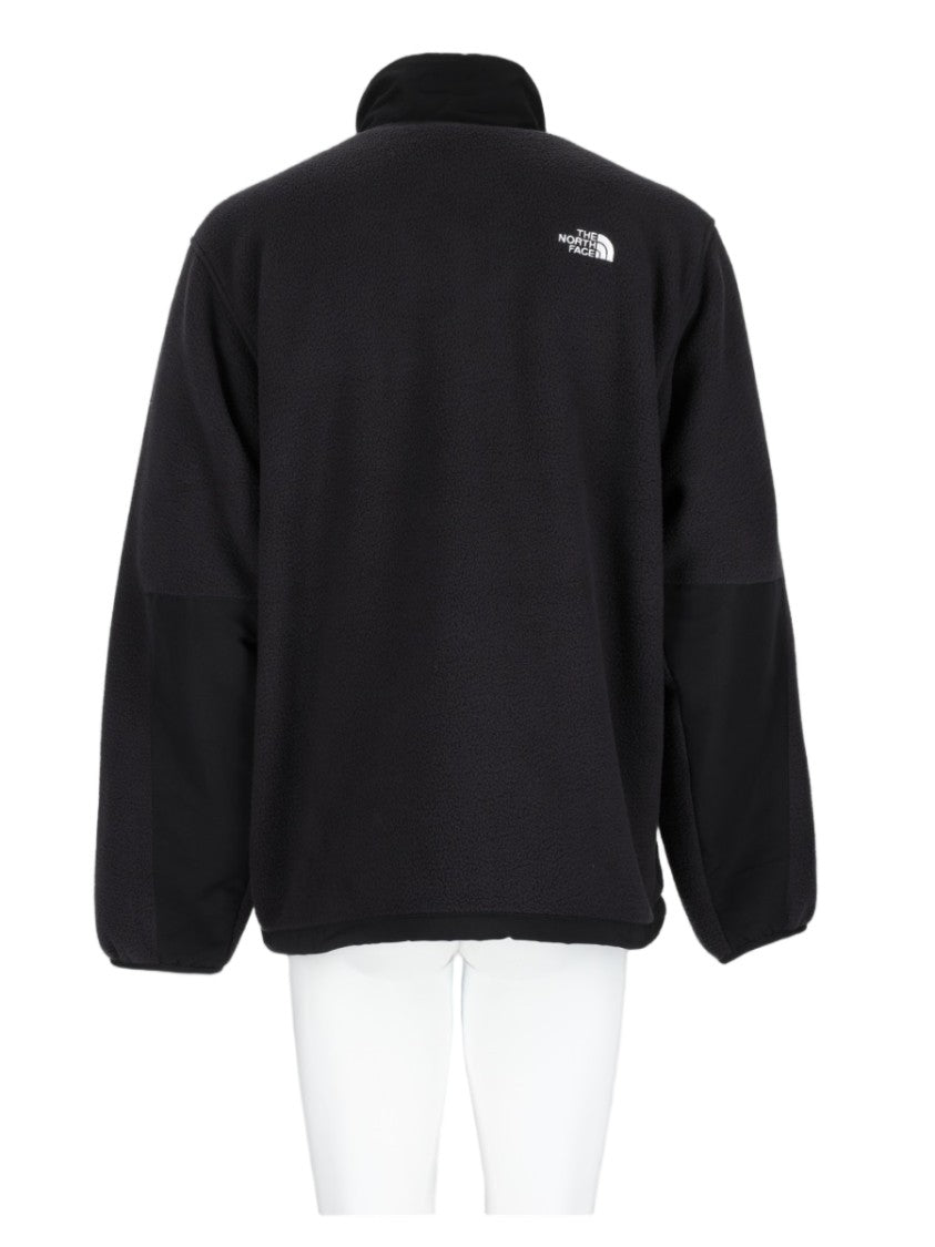 The North Face Black High-Collar Zippered Pocket Casual Jacket