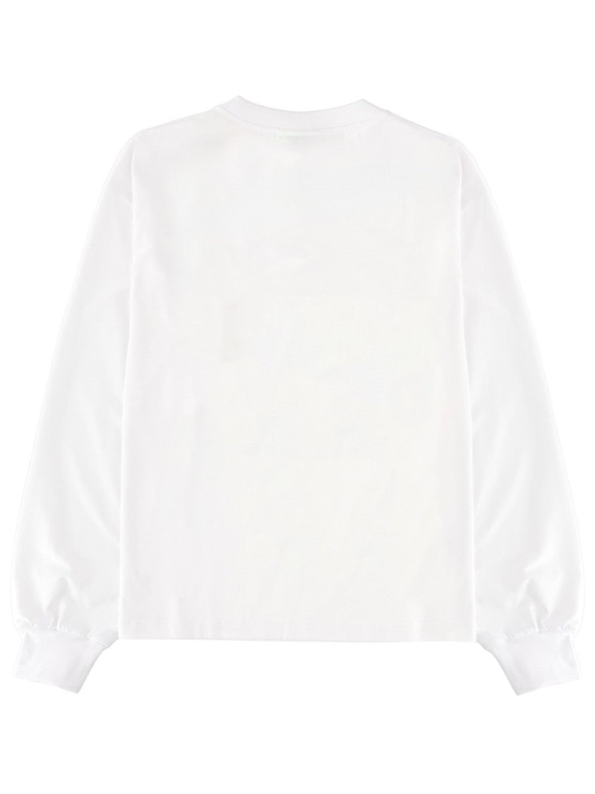 Ganni Oversized Raspberry Graphic Long Sleeve T-Shirt