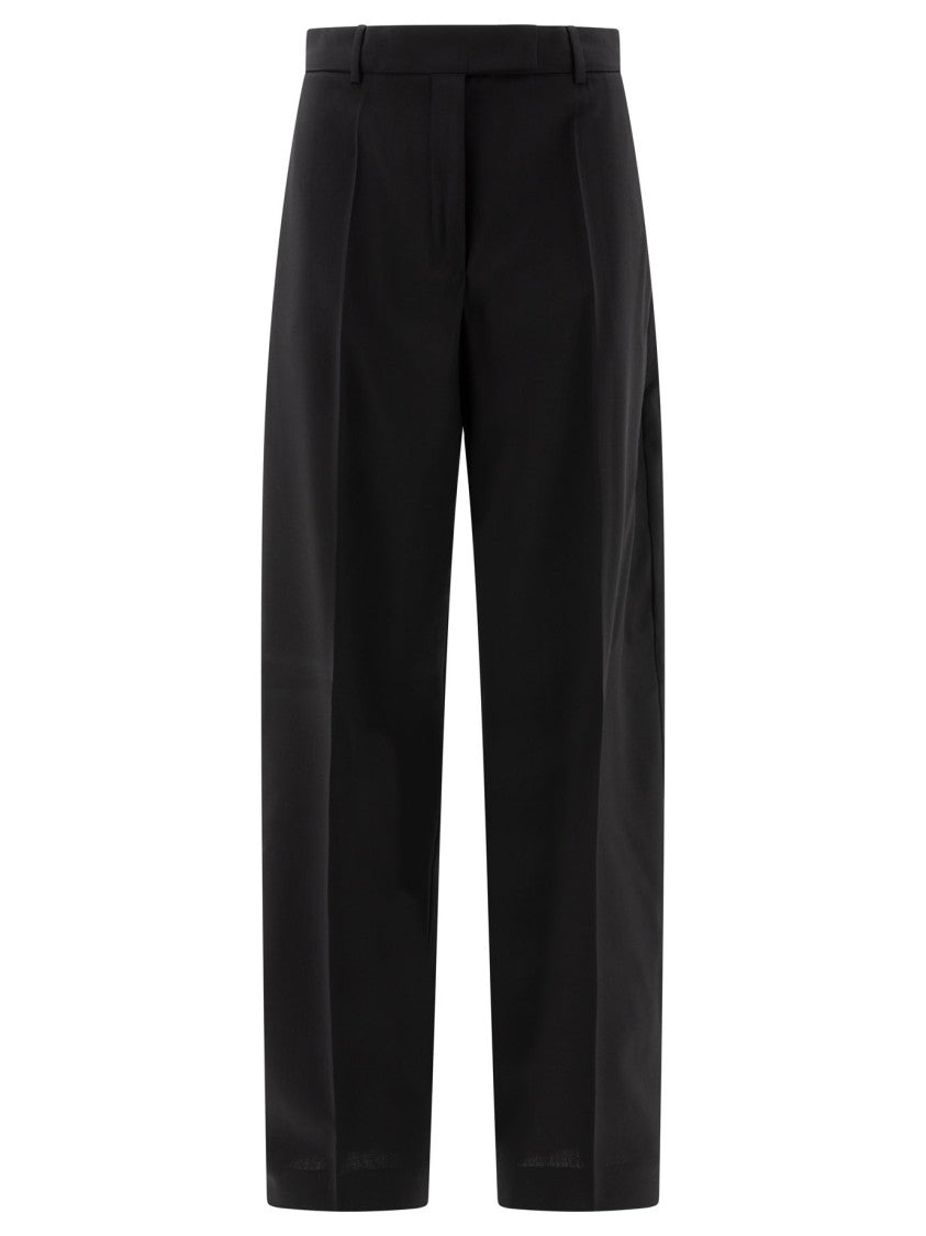 Max Mara Oversize Trousers In Stretch Wool