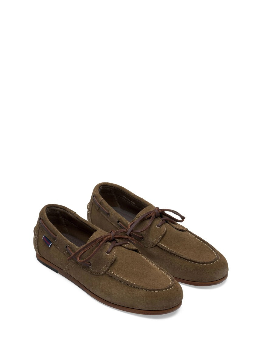 Sebago Moccasin-Inspired Suede Flats With Bow Detail