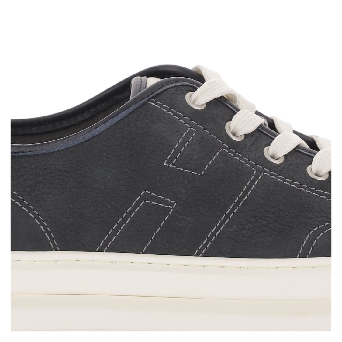 Hogan Blue White Rebel Front Lacing Leather Sneakers