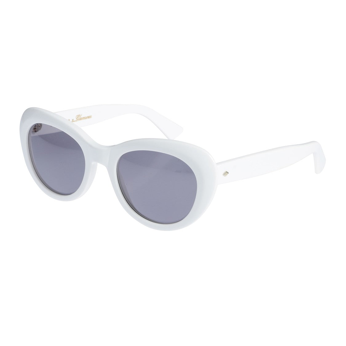 Kador Capri New-S Glossy White Rounded Frame Sunglasses