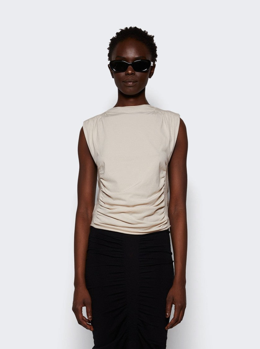 Alexander Wang Ruched Tank Top Cement