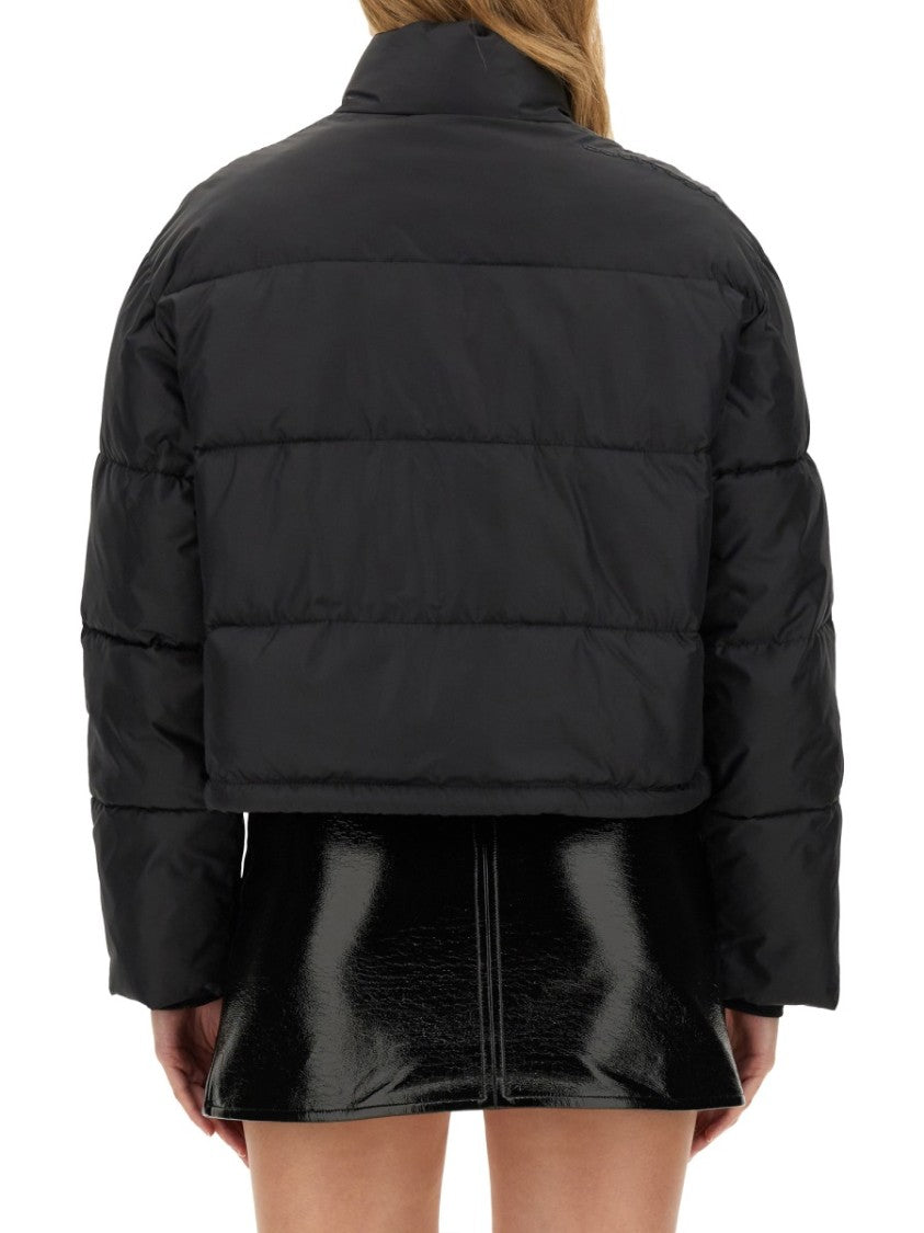 Courrèges Cropped Down Jacket With High Collar