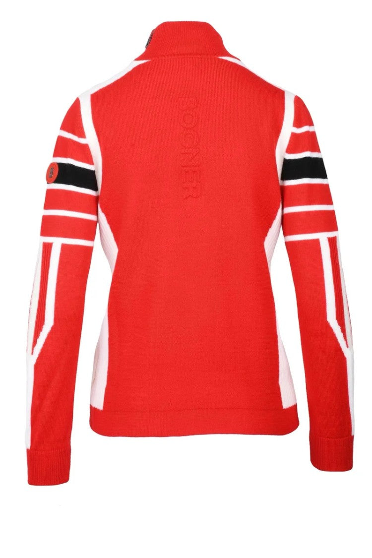 Bogner Virgin Wool Turtleneck - Red