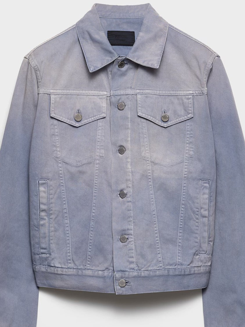 Prada Blouson Structured Button-Up Jacket