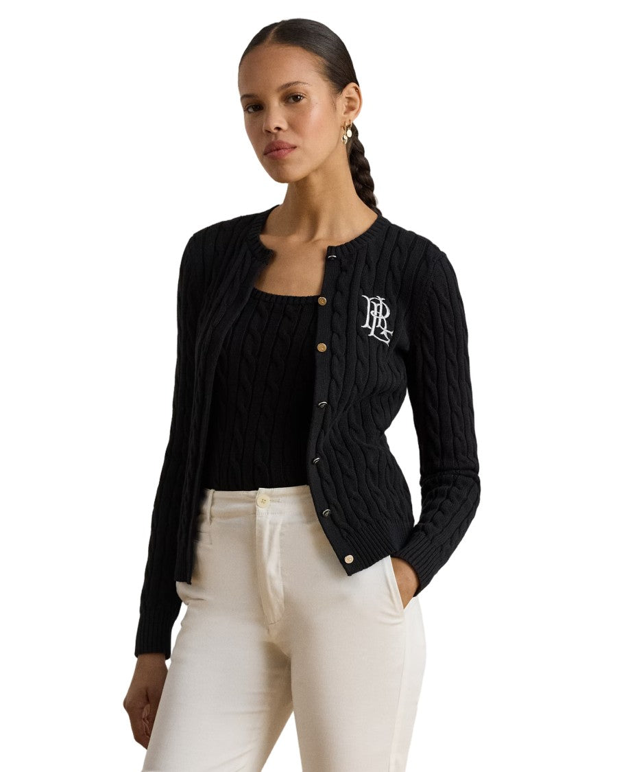 Lauren Ralph Lauren Ribbed Cashmere Blend Cardigan