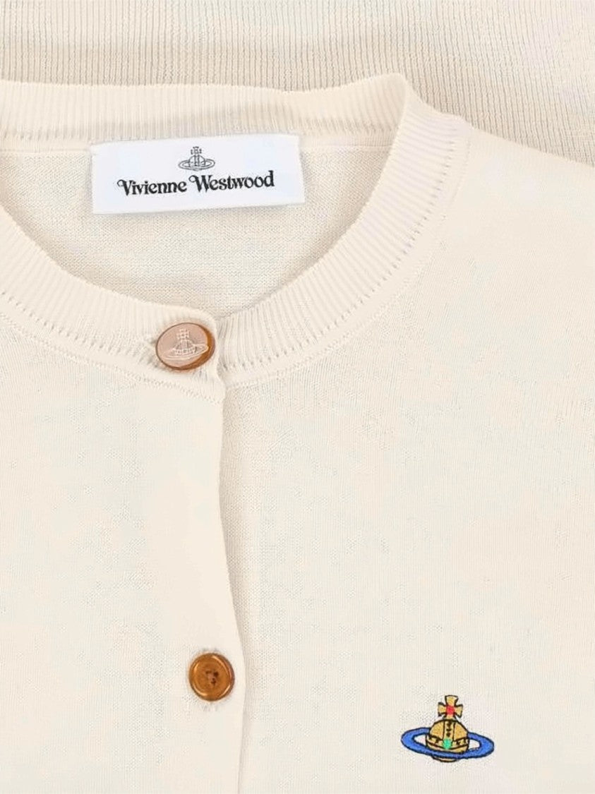 Vivienne Westwood Fitted Cropped Cardigan With Button-Down Front